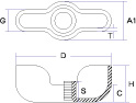 プレス製蝶ナット設計図2